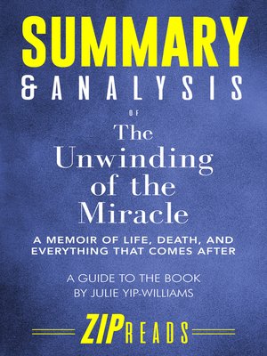 cover image of Summary & Analysis of the Unwinding of the Miracle
